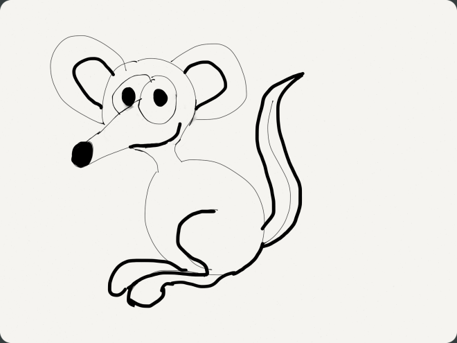 Maus/Känguru Skizze